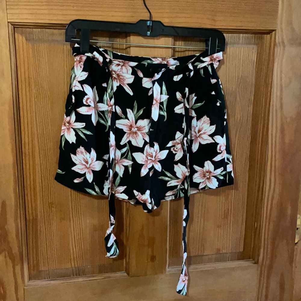 flowery shorts